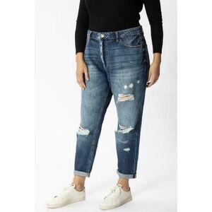 KanCan 15 31 Jeans Beatrice Ultra High Rise Boyfriend Holes Distressed Denim